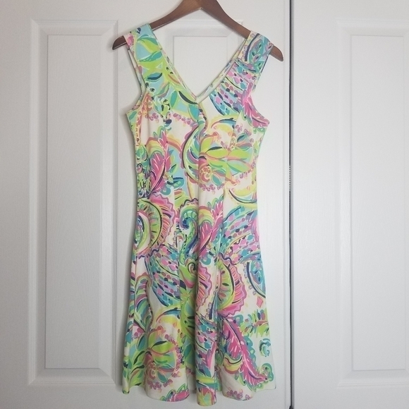 Lilly Pulitzer Dahlia Fit and Flare Toucan Play Sleeveless Dress Sz XS - Picture 6 of 13